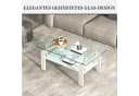 SeedWave Couchtisch Modern Glas Metall 2 Ebenen Bild 3