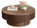 SeedWave Couchtisch Pilzform mit Stauraum und Massivholzfurnier Bild 2