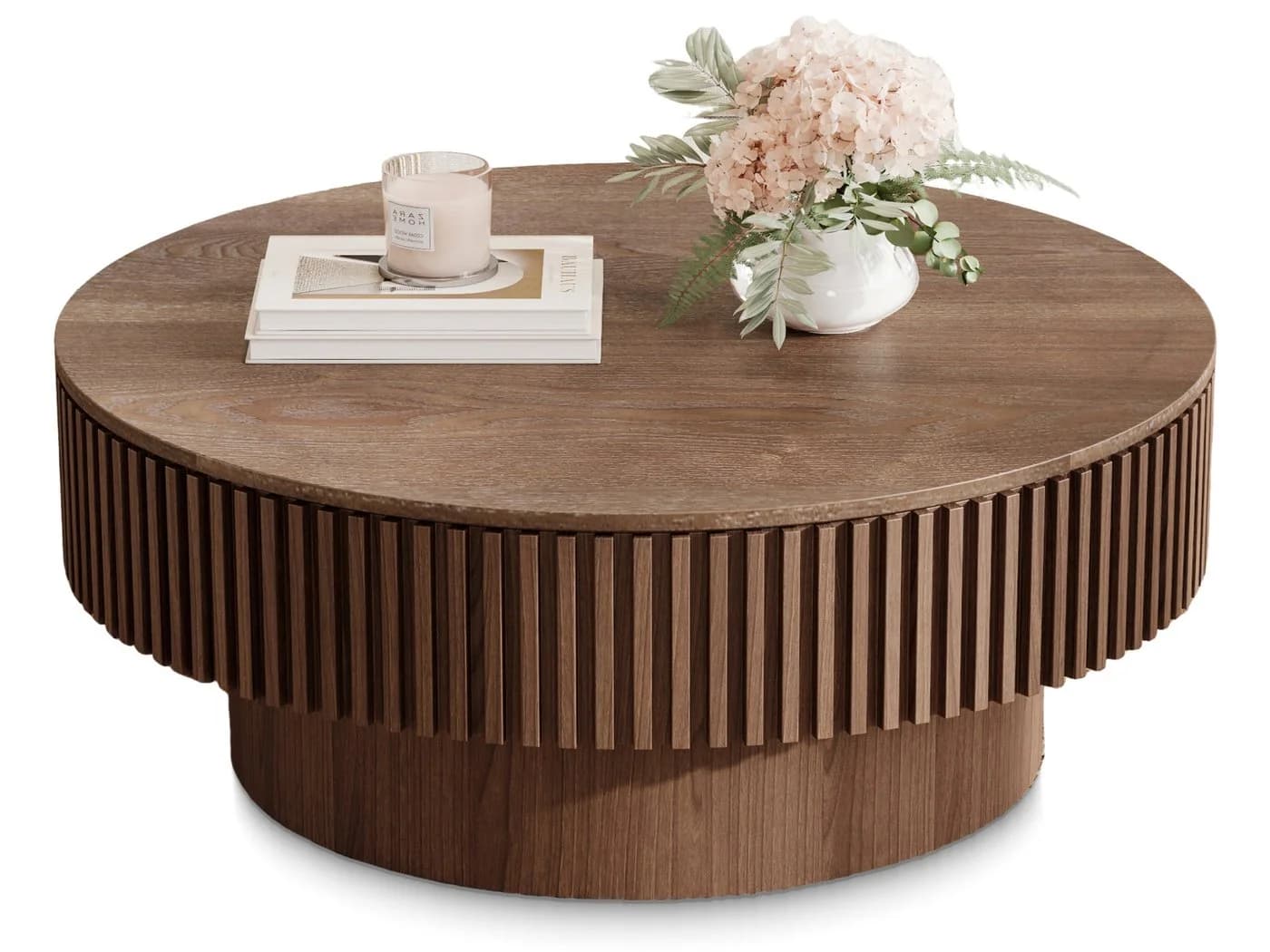 SeedWave Couchtisch Pilzform mit Stauraum und Massivholzfurnier - Bild 2