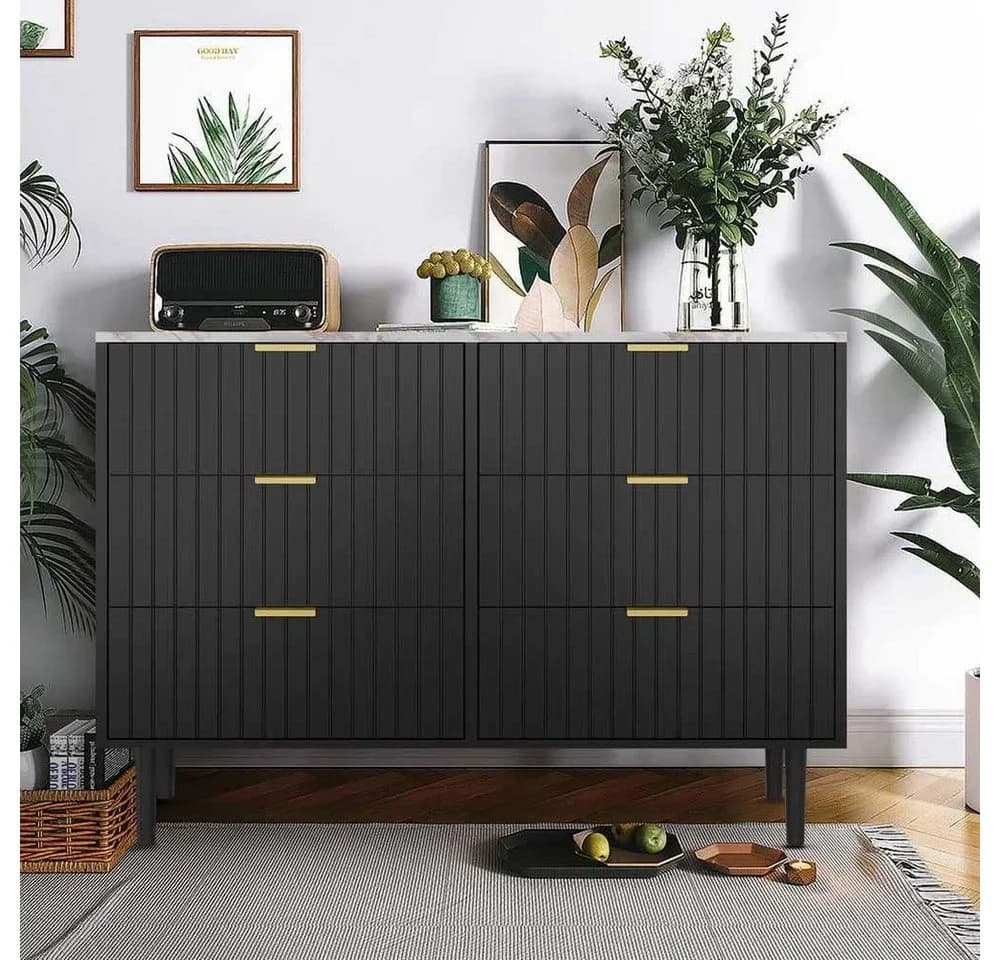 UEV Kommode mit 6 Schubladen Mehrzweckschrank