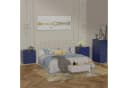 UEV Kommode 5 Schubladen Highboard Schmal Beistellschrank Dunkel Blau Bild 5