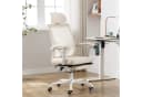 UEV Bürostuhl Schreibtischstuhl Ergonomisch Chefsessel Beige Höhenverstellbar Bild 1