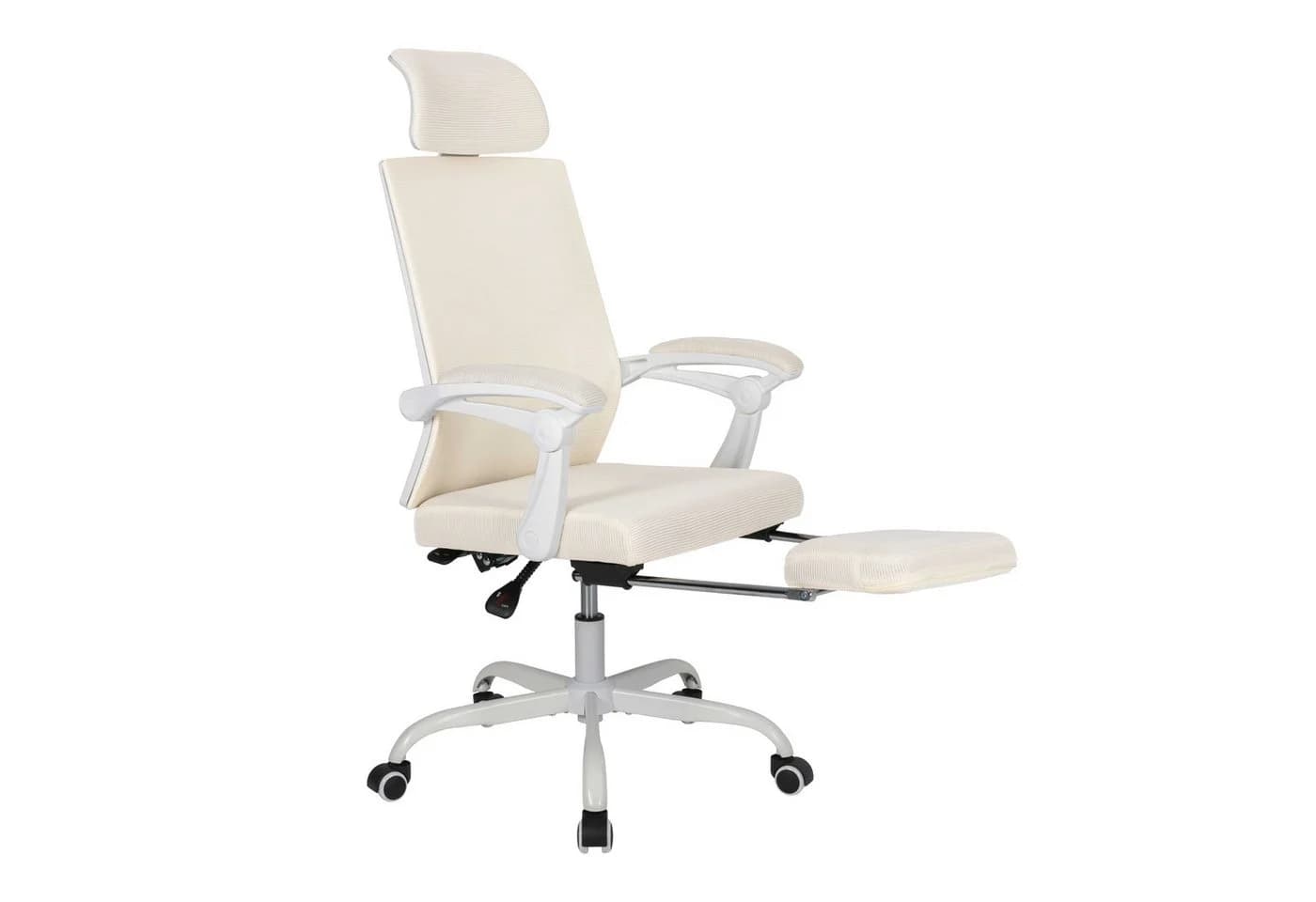 UEV Bürostuhl Schreibtischstuhl Ergonomisch Chefsessel Beige Höhenverstellbar - Bild 2