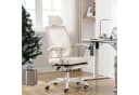 UEV Bürostuhl Schreibtischstuhl Ergonomisch Chefsessel Beige Höhenverstellbar Bild 3