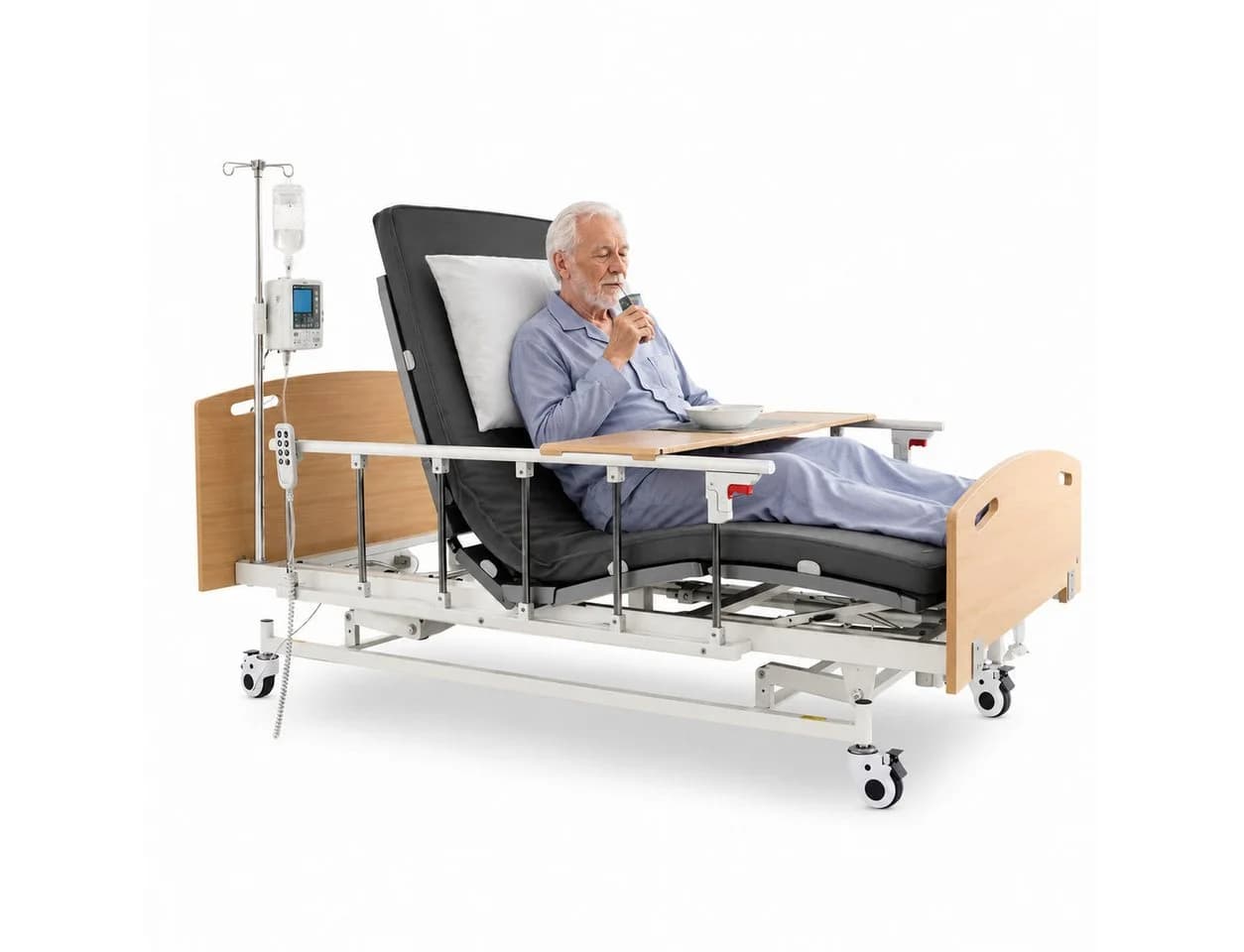 Vankel Elektrisches Pflegebett 4 Funktionen mit Matratze & 205kg Tragkraft - Bild 2