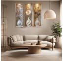 MOPUEA Wandsticker 3er Set Vasen Blumen Motive Modern Bild 3