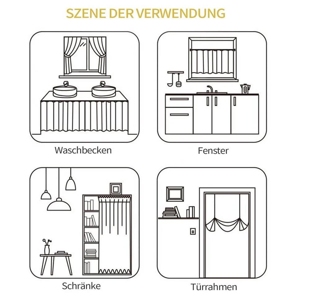 MOPUEA Scheibengardine Retro Spitzen-Vorhang Landhaus Stil - Bild 5