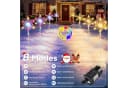 Quntis LED Lichterkette Schneeflocken 4er Set mit Timer und Farbwechsel Bild 1