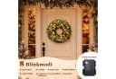 Quntis Weihnachtskranz mit LEDs Glitzer-Gold 40cm Bild 5