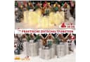 Quntis Weihnachtsdeko 3er Set mit LED & Timer silber Bild 1