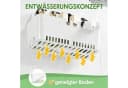 Elegear Duschablage ohne Bohren, Weiß, ABS-Kunststoff, 10 kg Tragkraft Bild 4