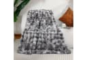 Elegear Wohndecke Kunstfell Grau 150x200cm Kuscheldecke Bild 2