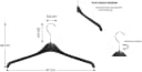 RSR Hangers Kleiderbügel SHR 47 cm Hemdenbügel Anti-Rutsch Kunststoff, 20-tlg. Bild 3