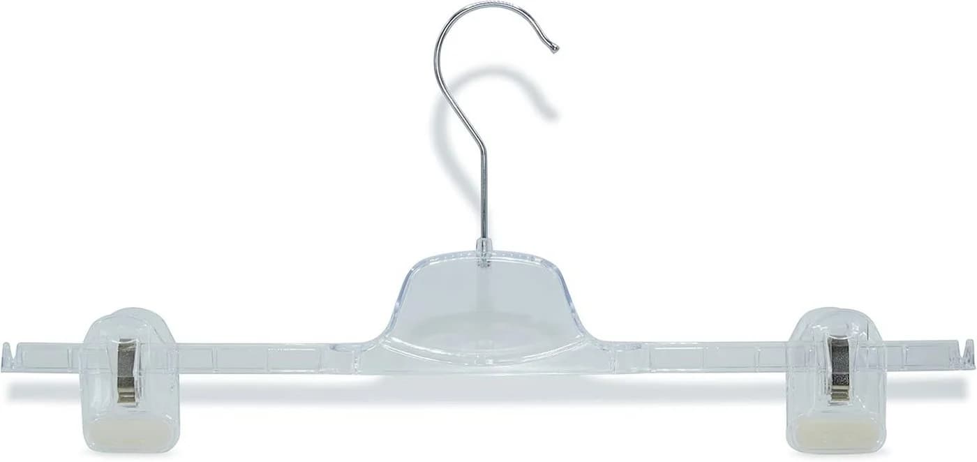 RSR Hosenbügel 20-tlg. Transparent mit Klemmen, 40 cm