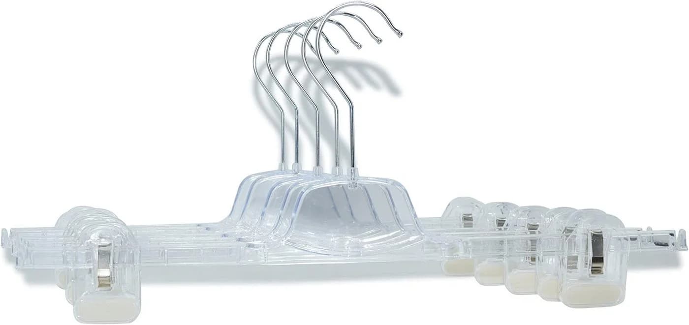 RSR Hosenbügel 20-tlg. Transparent mit Klemmen, 40 cm - Bild 2