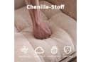Vankel Schaukelstuhl mit Fußstütze & Stauraum Chenille Beige Bild 5