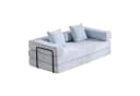 Orvane 4-in-1 Schlafsofa 2-Sitzer Chenille Hellblau Bild 2