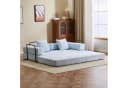 Orvane 4-in-1 Schlafsofa 2-Sitzer Chenille Hellblau Bild 3