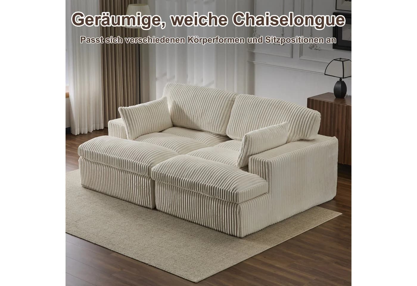 Leawin Sofa 2-Sitzer mit Bettfunktion - Bild 5
