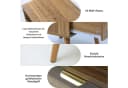 ANYSUN Nachttisch Rattan Walnussoptik mit Schublade & offenem Fach Bild 1