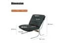 ANYSUN Loungesessel Schwarz Kunstleder Modern Bild 1
