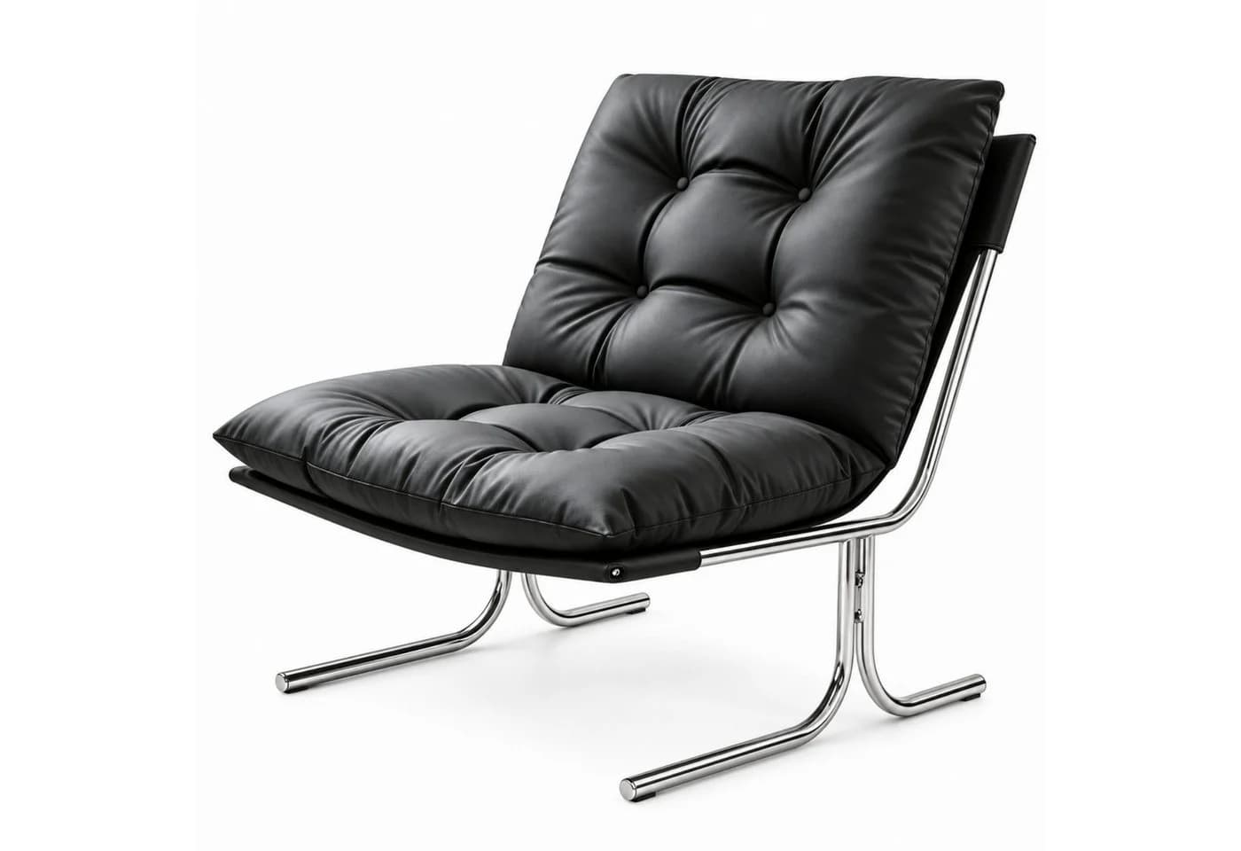 ANYSUN Loungesessel Schwarz Kunstleder Modern - Bild 2