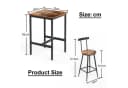 ANYSUN Bartisch 3-teiliges Set Braun Schwarz Industrial Bild 1