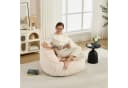 ANYSUN Sitzsack Loungesessel mit Rückenlehne Chenille Weiß Bild 1