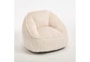 ANYSUN Sitzsack Loungesessel mit Rückenlehne Chenille Weiß Bild 2