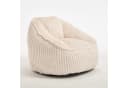ANYSUN Sitzsack Loungesessel mit Rückenlehne Chenille Weiß Bild 4