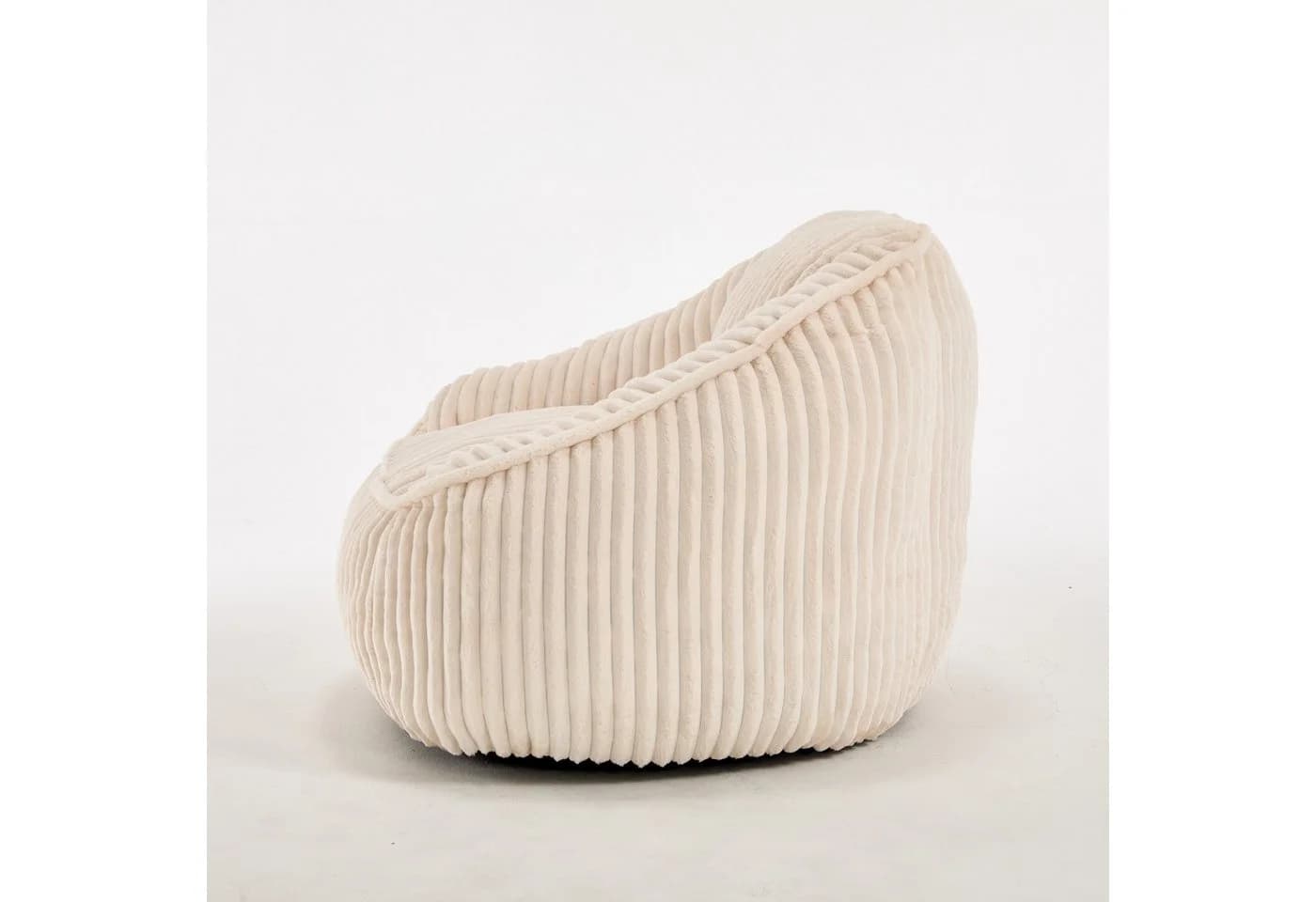 ANYSUN Sitzsack Loungesessel mit Rückenlehne Chenille Weiß - Bild 5
