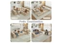Leawin 3-Sitzer Schlafsofa Chenille Beige Modular Bild 3