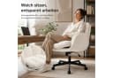ANYSUN Chenille Drehstuhl mit klappbaren Armlehnen beige Bild 1