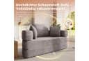 ANYSUN Multifunktionales Schlafsofa Boneless Couch Cordstoff Grau/Braun Bild 3