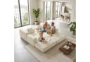 ANYSUN Modulares Schlafsofa Cord Weiß mit Bettfunktion Bild 1