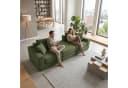 ANYSUN Modulares Cord-Schlafsofa Grün mit Bettfunktion Bild 1