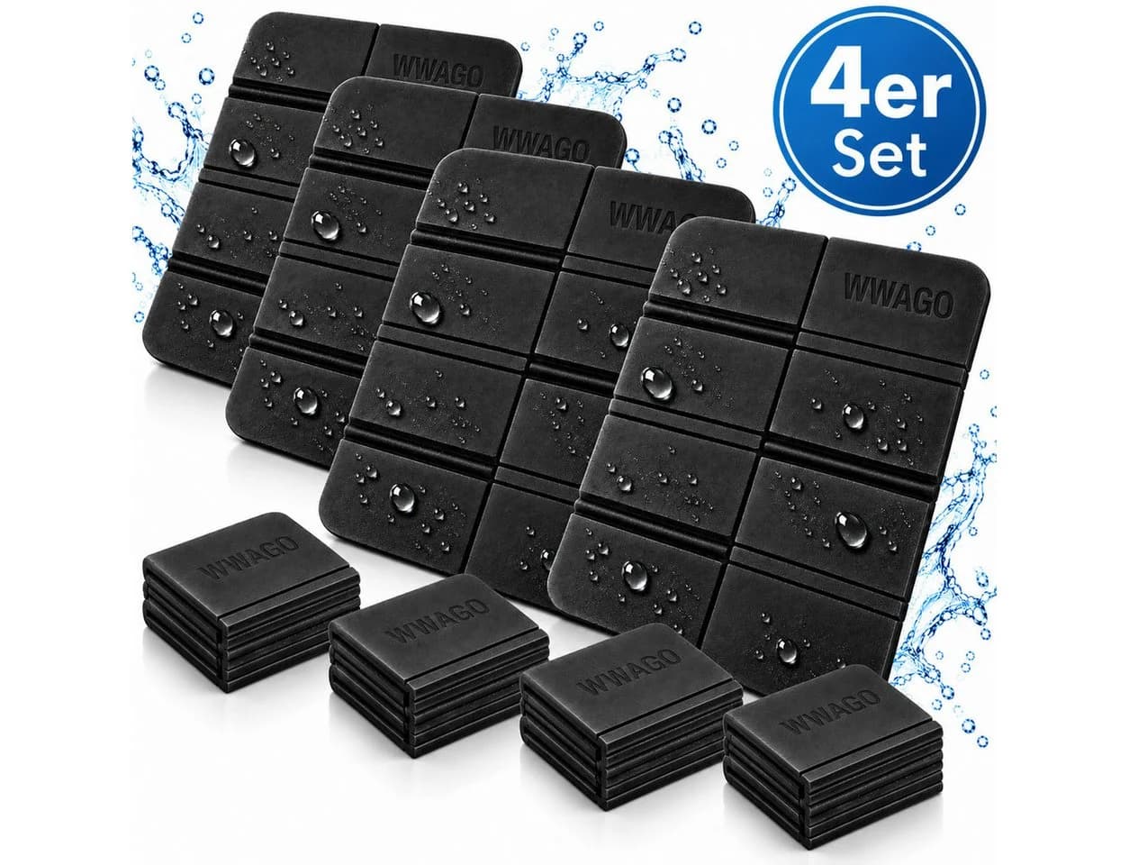 Forrlite Faltbares Sitzkissen Outdoor Schwarz Wasserdicht XPE-Schaum - Bild 2