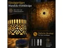 Vornix Solarwandleuchte Mandala LED Kupferfarben 2er Set Bild 1
