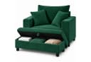 ANYSUN XXL-Sessel Loveseat Grün mit Stauraumhocker Bild 2