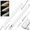 Futicare LED Unterbauleuchte 2er-Set 40 cm Handsensor Dimmbar Silber Bild 2