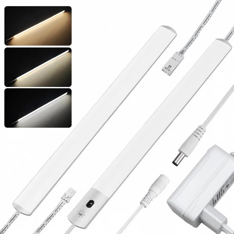 Futicare LED Unterbauleuchte 2er-Set 40 cm Handsensor Dimmbar Silber - Bild 2