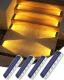 Futicare LED Solarleuchte 4er Set Treppen Außen Warmweiß Wasserdicht Bild 2