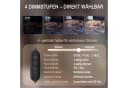 Futicare LED Nachttischlampe Kerzenwärmer mit Dimmer & Timer Gold Bild 5