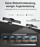 Futicare LED Monitorleuchte Grau mit 3 Lichtfarben & 5 Helligkeitsstufen Bild 1