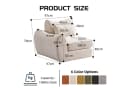 Leawin Modulares 2-Sitzer Sofa Chenille Beige Bild 5