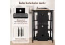 Lifewit Media-Regal 4-stufig Schwarz mit Rädern und LED Bild 3