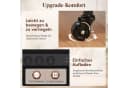 Lifewit Media-Regal 4-stufig Schwarz mit Rädern und LED Bild 5