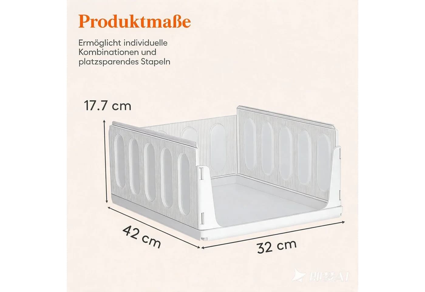 Lifewit Aufbewahrungsbox Organizer Weiß Faltbar