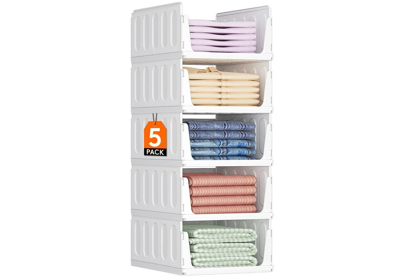 Lifewit Aufbewahrungsbox Organizer Weiß Faltbar - Bild 2