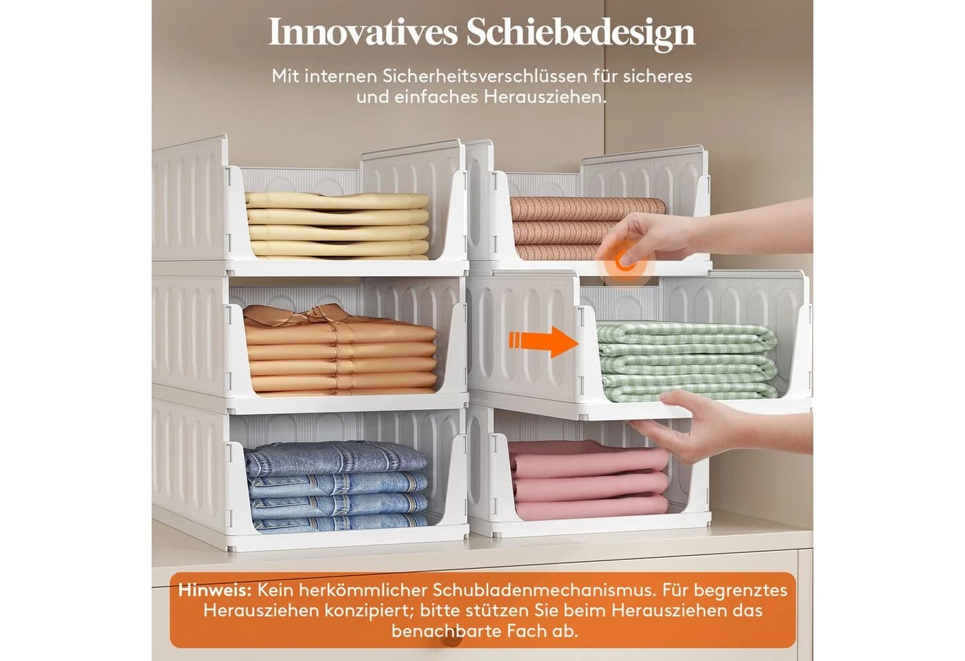 Lifewit Aufbewahrungsbox Organizer Weiß Faltbar - Bild 3